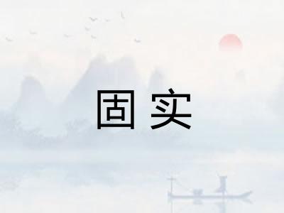 固实