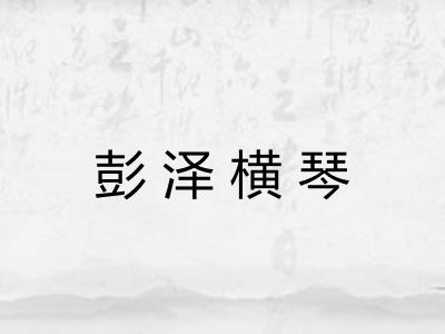 彭泽横琴
