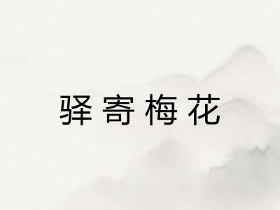 驿寄梅花
