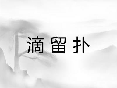 滴留扑