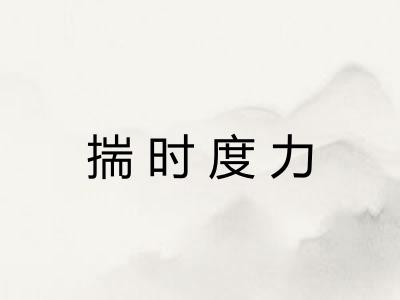 揣时度力