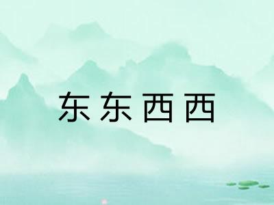 东东西西