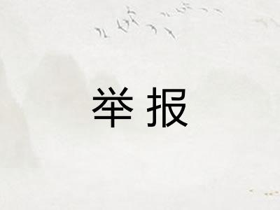 举报