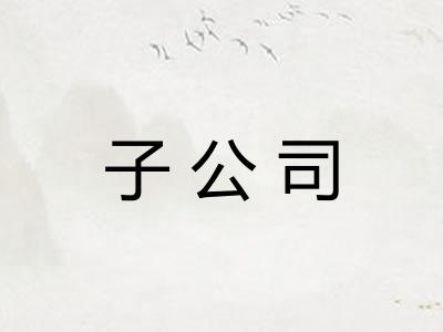 子公司