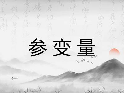 参变量