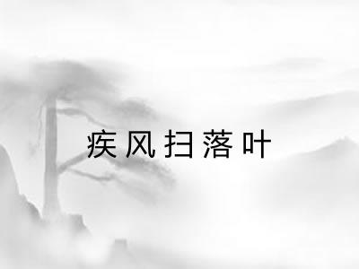 疾风扫落叶