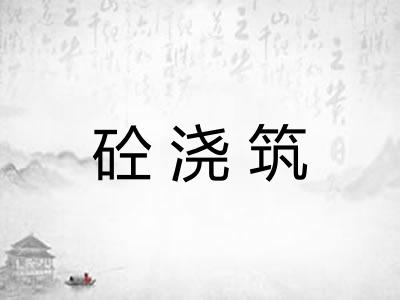 砼浇筑
