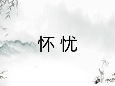 怀忧