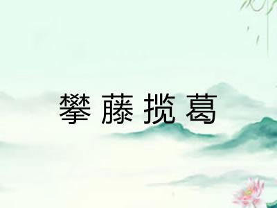 攀藤揽葛