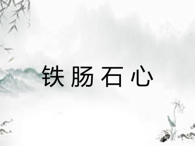 铁肠石心