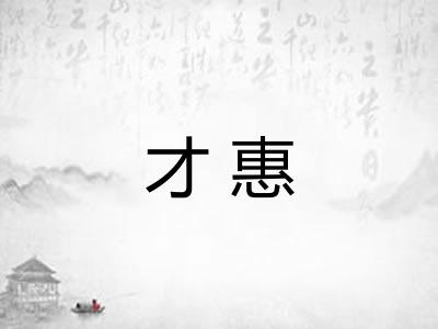才惠