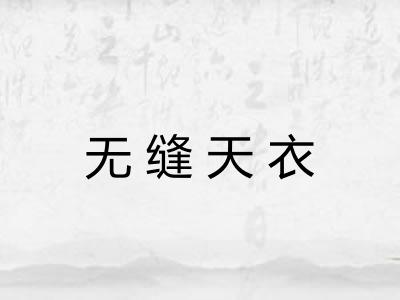 无缝天衣
