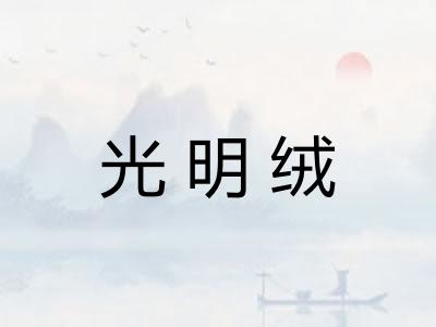 光明绒