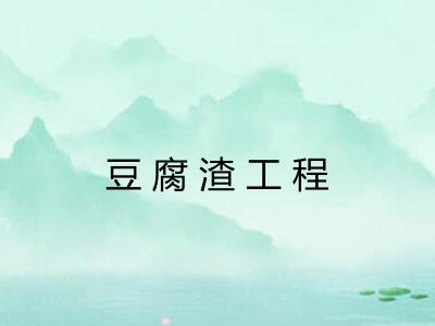 豆腐渣工程