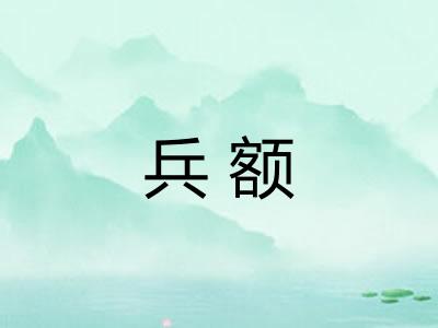 兵额