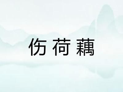 伤荷藕
