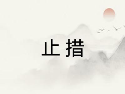 止措