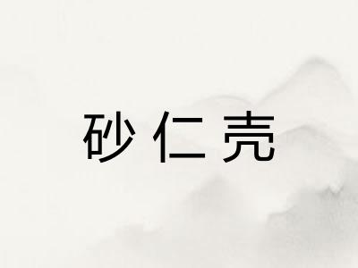 砂仁壳