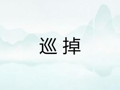 巡掉