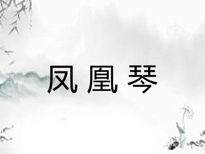 凤凰琴