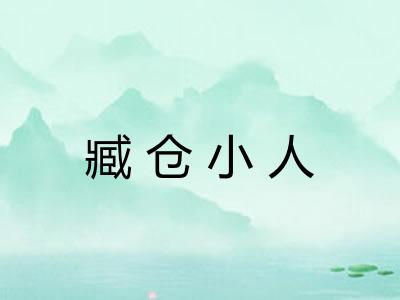 臧仓小人