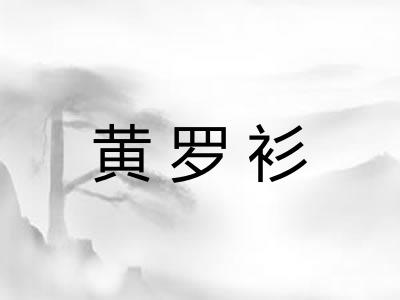 黄罗衫