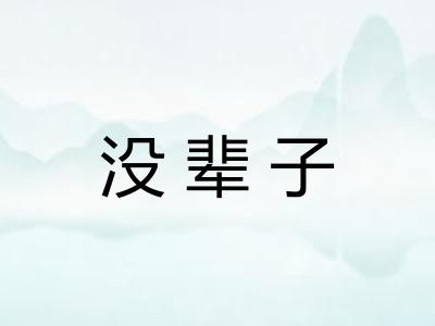 没辈子