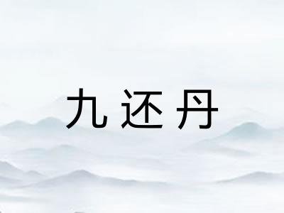 九还丹