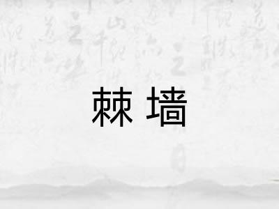 棘墙