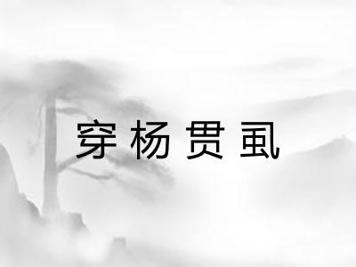 穿杨贯虱