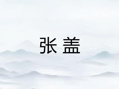 张盖