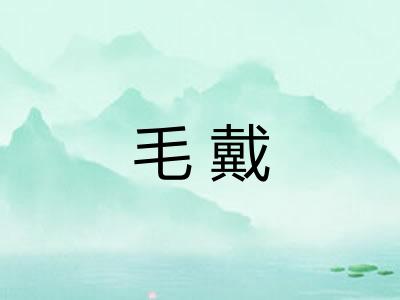 毛戴