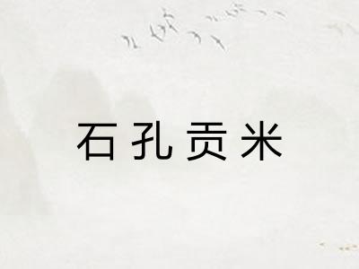 石孔贡米