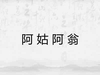 阿姑阿翁