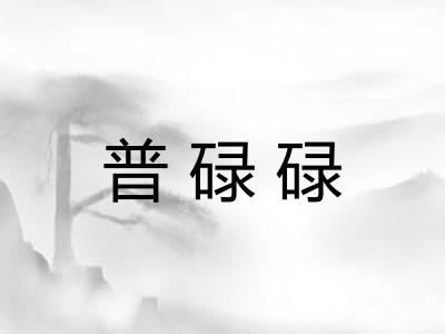 普碌碌