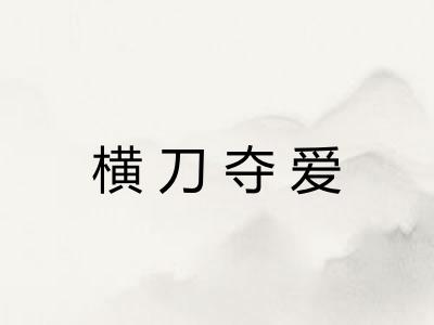 横刀夺爱
