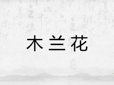 木兰花
