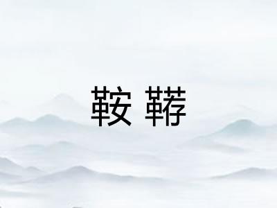 鞍鞯