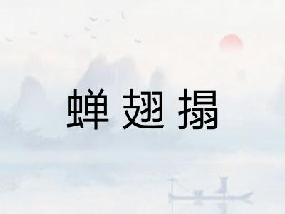 蝉翅搨