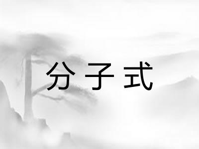 分子式