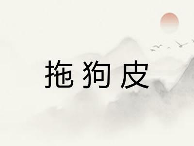 拖狗皮
