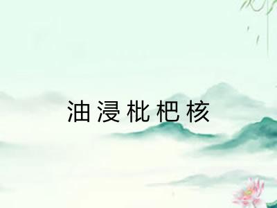 油浸枇杷核