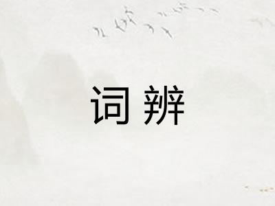 词辨