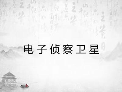 电子侦察卫星