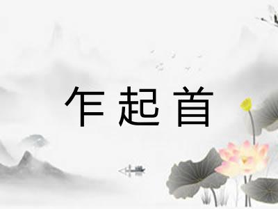 乍起首