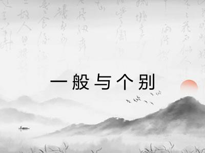 一般与个别