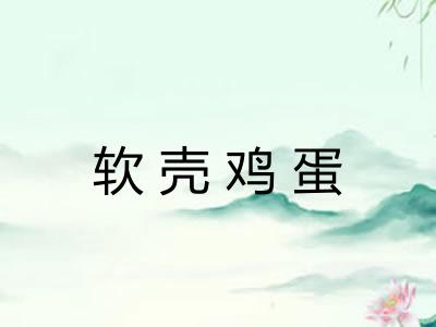 软壳鸡蛋