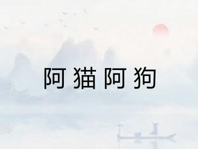 阿猫阿狗