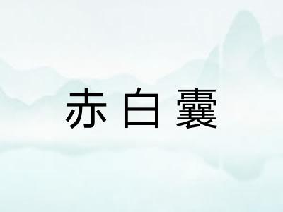 赤白囊