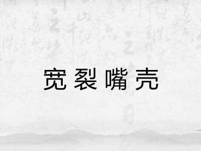 宽裂嘴壳